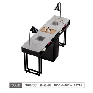 Set Económico de <span class=keywords><strong>Mesa</strong></span> y Silla para Manicura Estilo Crema de Mármol para una o dos Personas de Lujo Ligero y Multifuncional - Product Image 6