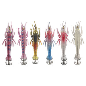 Night-Strike 11cm Luminous Soft Shrimp Squid Hook 9,4G Cebo de fregadero lento con Gancho Doble - Product Image 3