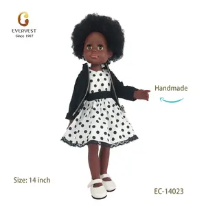 Все Лидер продаж, девочки, играющие в игру, вьющиеся волосы, 14-дюймовая виниловая кукла для маленьких девочек, Южная Африка