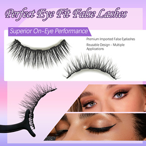 Kit de 5 paires de <span class=keywords><strong>cils</strong></span> magnétiques 3D faits à la main, 2 eye-liners liquides magnétiques, <span class=keywords><strong>cils</strong></span> naturels effilés multi-styles réutilisables en <span class=keywords><strong>faux</strong></span> vison - Product Image 4