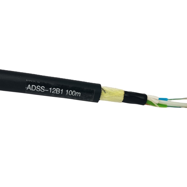 Top Selling Adss Outdoor double sheath communication cable aerial light cable 2-12 core optical ADSS cable