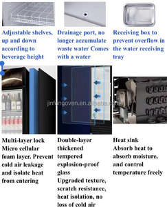 Однодверный коммерческий вертикальный дисплей с морозильной камерой, охладители энергетических напитков, фирменная Вертикальная морозильная камера с прямым охлаждением - Product Image 5