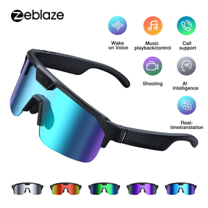 Gafas Deportivas con Cámara Q01 <span class=keywords><strong>Zeblaze</strong></span> AI, Cámara de 800W, Grabación de Fotos y Vídeos, Traducción Inteligente, Llamadas y Mensajes con Manos Libres - Product Image 3