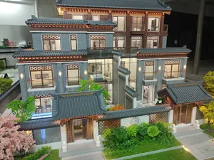 Modelo de iluminação em escala arquitetônica profissional para apartamentos e mansões, construção imobiliária