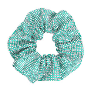 Banda elástica para el cabello Sparkle Diamond Scrunchies Venta al por mayor de lujo Hair Circles Tie Bling Rhinestone Hair Scrunchies - Product Image 4