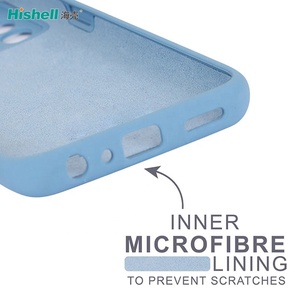 Coque de téléphone portable en silicone liquide bleu marine avec doublure en microfibre compatible avec Realme GT <span class=keywords><strong>Master</strong></span> - Product Image 3