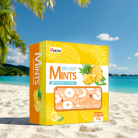 Ananas Flavour Single Pack Zee Zout Suiker Gratis Pepermuntjes Snoep