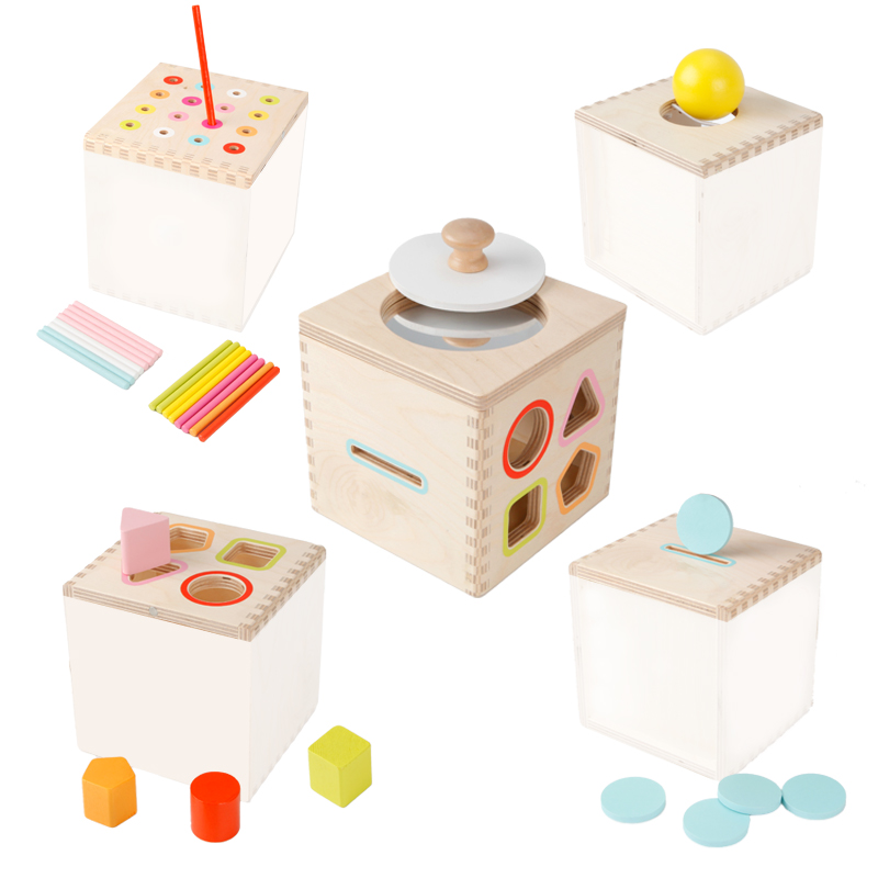 Montessori Materialen Regenboog Drum Spinning Muzikale Baby Speelgoed Educatief Speelgoed Hout Montessori Met Bel