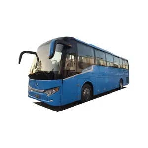 Autobús largo King de 48 asientos, autobús de doble puerta de lujo, para dormir, autobús