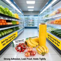 Film alimentaire en PVC de qualité alimentaire, rouleau jumbo, anti-buée, pour emballage de légumes frais en supermarché