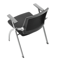 Chaise de formation pliable moderne en maille et en tissu, sièges de conférence empilables pour les hôtels, mobilier de bureau