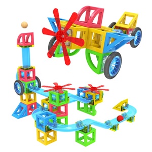 Nuovi giocattoli educativi di alta qualità colorati sicuri in marmo magnetico pista corsa <span class=keywords><strong>building</strong></span> block set gioco giocattolo per bambini - Product Image 2