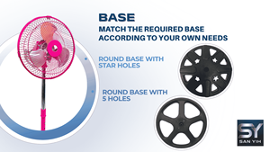 Ventilateur industriel de ventilateur de support électrique commercial 12 pouces Turbo Grill 5 lame en plastique 110V - Product Image 4