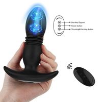 Vibromasseur anal vibrant à 7 modes de poussée, plug anal vibrant, masseur de prostate pour hommes, sextoy, plug anal