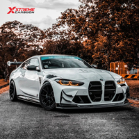 XTREME Spoiler inférieur de pare-chocs en fibre de carbone sèche style GT4, déflecteur inférieur de pare-chocs pour BMW G80 G81 G82 G83, lèvre de diffuseur de pare-chocs avant