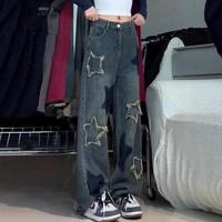 Nouveauté : Jean ample et confortable pour femme, taille haute, coupe droite, avec plusieurs poches, pantalon de travail durable