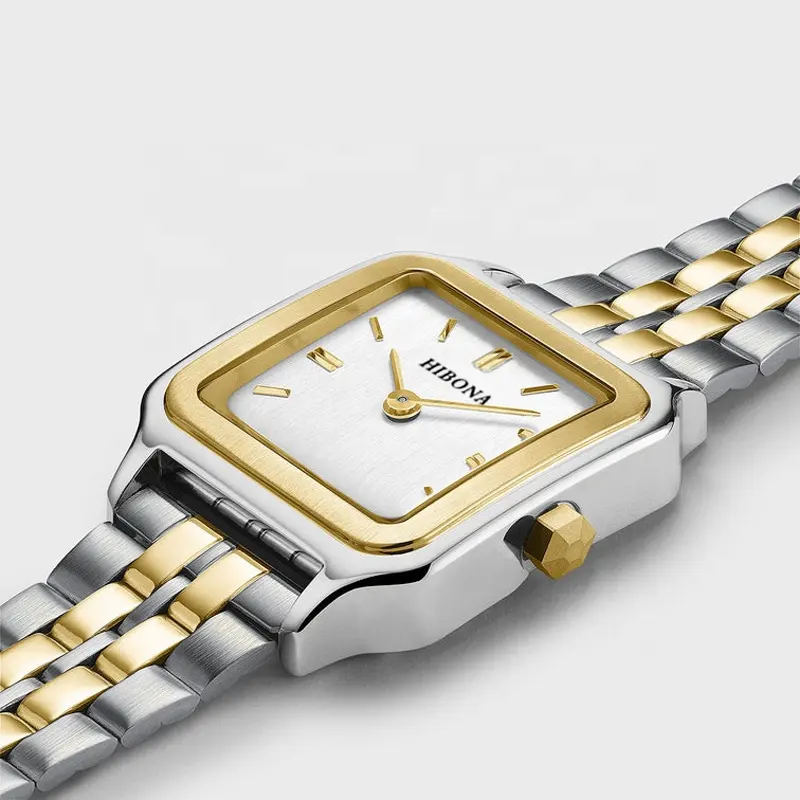 Bestseller Damen Armbanduhren Set für Damen Einfache Uhr Mode Elegante Goldfarbe Quarz Damen uhren
