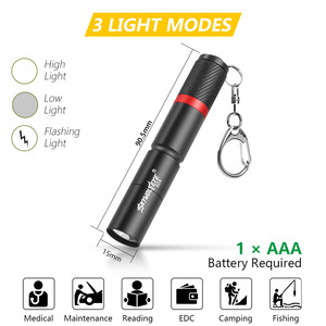 Skywolfeye B24 Mini <b>LED</b> <b>Flashlight</b> Waterproof Keychain Pen Light Outdoor Use - Product Image 5