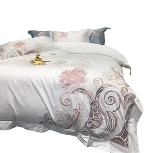 Juego de ropa de cama de edredón de Color sólido, cómoda y personalizada, tela