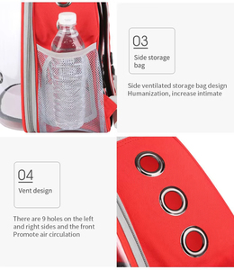 Ba lô vận chuyển thú cưng thời trang, di động, thân thiện với môi trường, nhẹ, dành cho chó & mèo - thoáng khí, chắc chắn, dung tích lớn, túi du lịch - Product Image 3