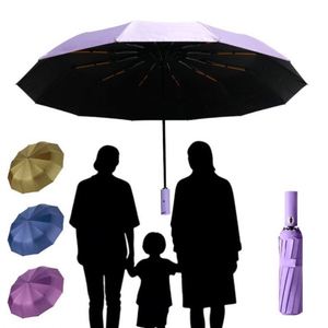 Parapluie transparent imperméable de style américain, entièrement automatique, en forme de bouteille de vin, pour femmes et pour la modestie - Product Image 1