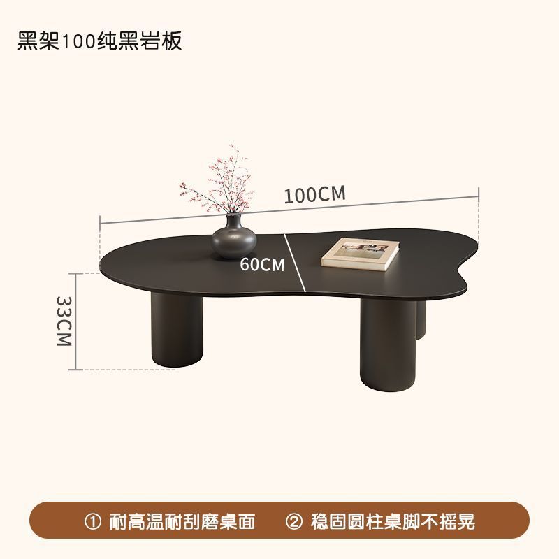Black 100cm pure black rock board countertop