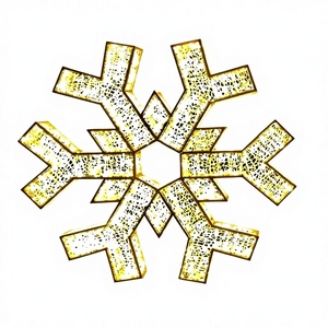 Décorations <span class=keywords><strong>de</strong></span> <span class=keywords><strong>Noël</strong></span> multifonctions au design créatif, grande flocon <span class=keywords><strong>de</strong></span> neige lumineuse <span class=keywords><strong>pour</strong></span> aménagement paysager - Product Image 1