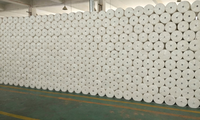 Rouleau de protection de sol en feutre auto-adhésif, bâche de protection jetable imperméable pour peinture, revêtement de sol en polaire pour la construction et la décoration