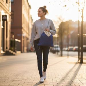 Drawstring Bag Portable Folding Gym Sports <b>Backpack</b> with Eco-Friendly Canvas for Unisex Use - Product Image 4