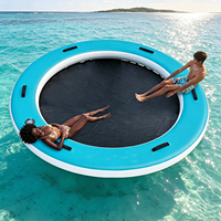 Hamac flottant gonflable en gros pour usine, plateforme île flottante pour divertissement aquatique gonflable