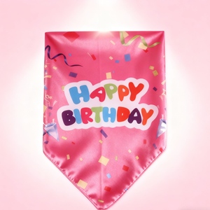 للبيع بالجملة إكسسوارات قطنية لطيفة للحيوانات الأليفة باندانا مريلة مطبوعة برقبة مثلثة وشاح للكلاب والقطط للاستخدام في أعياد الميلاد - Product Image 5