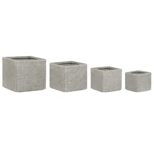 Set di 4 Pentole in Fibra di Vetro MAGNESIA con DIMENSIONI 44.5X44.5X42.5 - Product Image 1