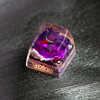 Transparent 3D Printed Resin for Pokemoned Gen-gar Resin Artisan Keycap CNC Machining Mechanical Keyboard Keycaps