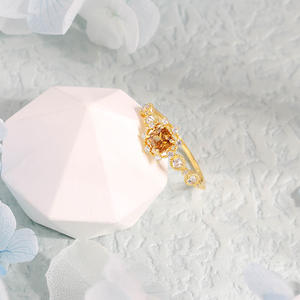 Anillo de Eternidad Delicado de Oro Sólido de 14K con Circonita, con Brillo Continuo para Bodas y Aniversarios - Product Image 3