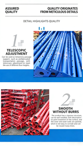 Supporto per Ponteggi <span class=keywords><strong>in</strong></span> Acciaio Zincato <span class=keywords><strong>Regolabile</strong></span>, Durevole, Rivestito <span class=keywords><strong>in</strong></span> Acciaio al Carbonio per Edilizia - Product Image 5