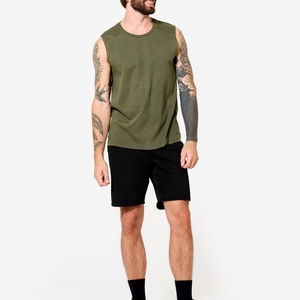 Camiseta sin mangas para gimnasio de alto rendimiento para hombre – Camiseta deportiva sin mangas que absorbe la humedad - Product Image 1