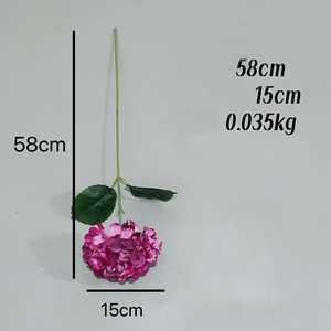 Têtes d'hortensias artificielles en soie de 15 cm, vente en gros directe d'usine, pour la décoration de salons de manucure, hôtels, centres commerciaux et fêtes - Product Image 3
