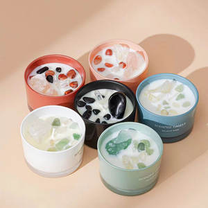 Florescence vela perfumada de cristal creativa personalizada para eliminación de olores adornos decorativos de vacaciones para bares y hogar - Product Image 5