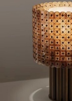 Lampe de table moderne en métal circulaire, luminaire décoratif unique pour hôtel, maison, salon