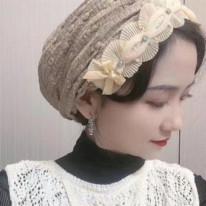 High-quality ethnic cotton Muslim headscarf, comfortable closed headscarf style, elastic <b>hat</b>, suitable <b>for</b> women's fashion - Product Image 5