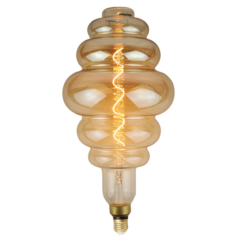 Big Vase Special Shape Giant Bulb Spiral Filament Edison Vintage Light Bulb LED Energy Saving Lamp Decorative Oversize Bulbs