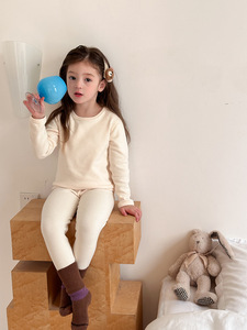 <span class=keywords><strong>Pigiama</strong></span> Invernale per Bambine, Doppio Lato, Traspirante, Senza Cuciture, in Spandex/<span class=keywords><strong>Cotone</strong></span>, Tinta Unita o Stampato, Tessuto Pettinato - Product Image 5