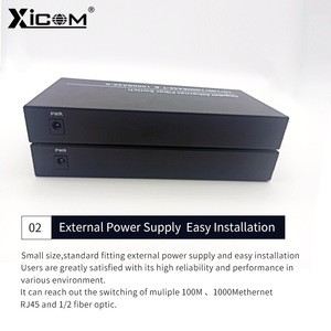 Convertidor de Medios de Fibra Gigabit XICOM, 4 Puertos de Fibra Óptica, 2 Puertos RJ45, 1000 Mbps, 20 km, Conector SC - Product Image 4