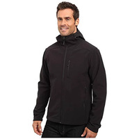 Veste Softshell Homme à Capuche Col Montant Coupe-Vent Doublée pour Sports et Loisirs en Extérieur, Cyclisme et Entraînement