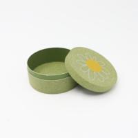 Tube en carton biodégradable à bords plats avec impression de logo personnalisée pour gâteau au fromage basque et biscuits