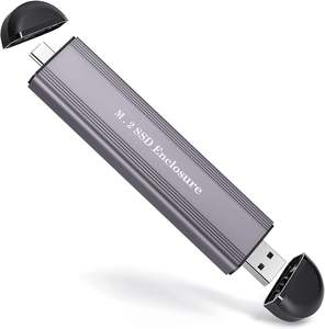 Boîtier <span class=keywords><strong>SSD</strong></span> M.2 NVMe USB <span class=keywords><strong>3</strong></span>.1 Gen3.2 Type C 10 Gbit/s avec <span class=keywords><strong>Thunderbolt</strong></span> <span class=keywords><strong>3</strong></span> intégré USB A/C – Boîtier <span class=keywords><strong>externe</strong></span> M.2 NVMe - Product Image 1