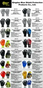 BSP Anticut Glass Worker Winter Cut Proof Microfoam Nitrile Coated Work Safety Anti Cut Gloves Level 5 For Men Cheap