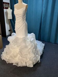 Precio de Fábrica Nuevo Estilo Vestidos de Novia Africanos de Lujo con Encaje, Bordado de Flores y Corte Trompeta - Product Image 4