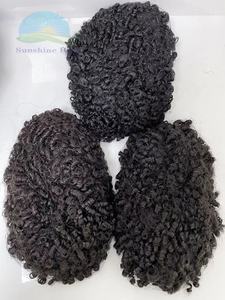 ท็อปเปอร์ผมแท้สำหรับผู้หญิง ขนาด 12 มม. ผมหยิกธรรมชา<span class=keywords><strong>ต</strong></span>ิ สีดำ ผมอินเดียแท้แบบเรมี่ ทรงสปริง<span class=keywords><strong>ทวิ</strong></span>สต์ ถักโครเช<span class=keywords><strong>ต</strong></span>์ ผมหยิกสั้น  ฐาน PU บางเฉียบ สำหรับผู้หญิง - Product Image 5