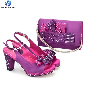 Sinya nuovo Design <span class=keywords><strong>scarpe</strong></span> italiane a borsa abbinata Set <span class=keywords><strong>scarpe</strong></span> da <span class=keywords><strong>sera</strong></span> festa donna e borsa Set <span class=keywords><strong>per</strong></span> donne africane - Product Image 1